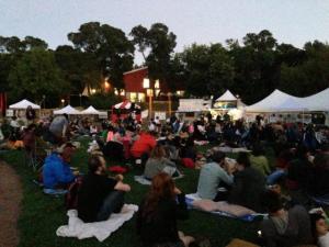 Movie night Contratti Ball Field Fairfax CA