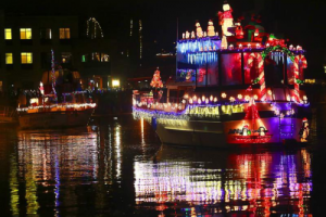 Petaluma lighted boat parade
