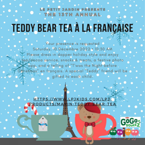 Teddy Bear Tea à la Française
