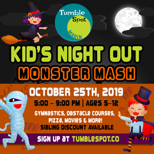 Kid's Night Out at TumbleSpot Marin