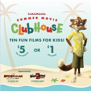 Cinemark Summer Movie Clubhouse