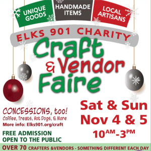 Craft & Vendor Faire at the Petaluma Elks Lodge