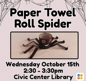 Paper Towel Roll Spider, Civic Center Library