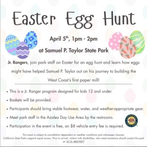 Easter Egg Hunt at Samuel P. Taylor State Park