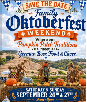 Family Oktoberfest Weekend, Nicasio Valley Pumpkin Patch