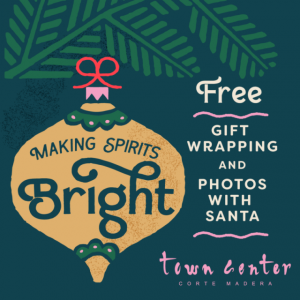 Corte Madera Town Center free gift wrapping and photos with Santa