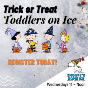 Trick or Treat Toddlers on Ice