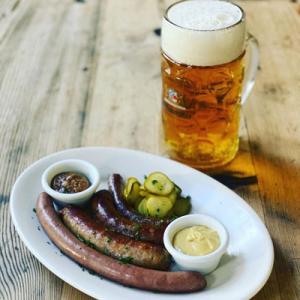 Oktoberfest Biergarten at Marin Country Mart, Larkspur Landing