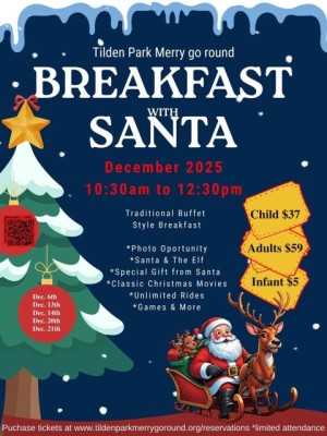 Tilden Park Merry Go Round Breakfast with Santa