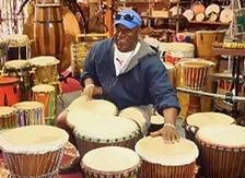 Guy with a bunch of drums