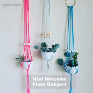 Macrame plant hangars