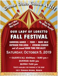 Our Lady of Loretto Fall Festival, Novato
