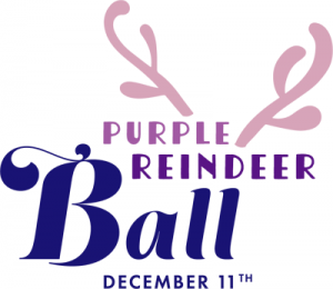 Purple Reindeer Ball