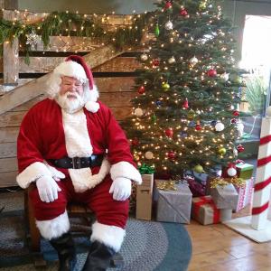 Santa Claus at Larson Family Winery in Sonoma