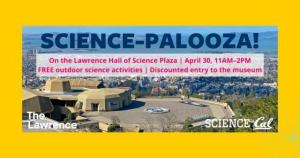 Science-Palooza graphic Lawrance Hall of Science