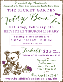 Teddy Bear Tea, Tiburon