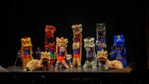 Lion dancers