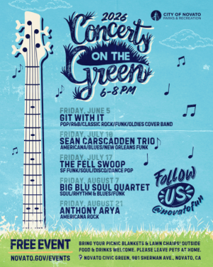 2026 Concerts on the Green, Novato