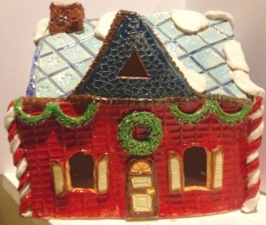 Clay Gingerbread House