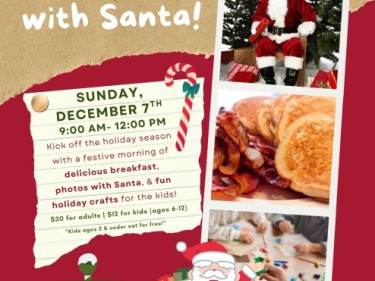 Tilden Park Golf Course breakfast with santa