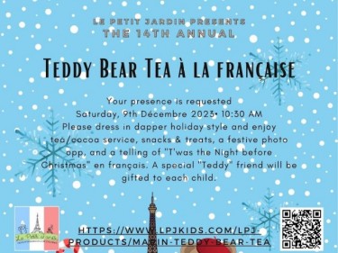 Teddy Bear Tea a la Francaise