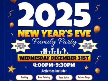 Poppy Bank Epicenter family New Year's Eve party