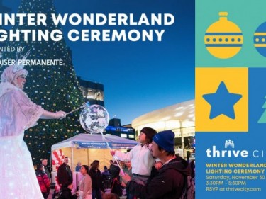 Thrive City Winter Wonderland Lighting Ceremony