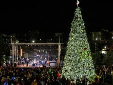 Meritage holiday tree lighting ceremony
