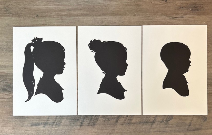 Karl Johnson Silhouettes of 3 children