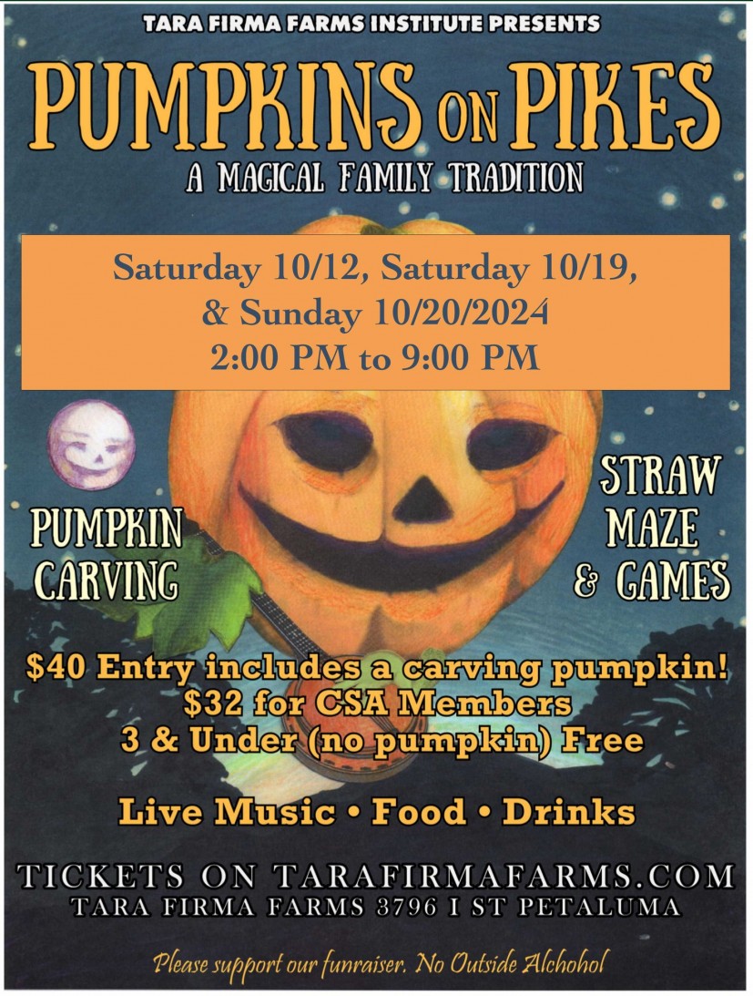 Pumpkins on pikes flyer