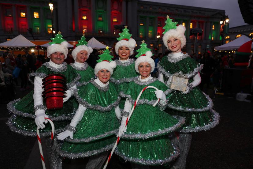 The San Francisco Civic Center Plaza Holiday Tree Lighting - Wednesday, December 7
