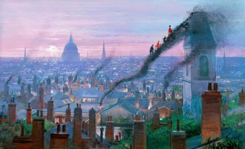 Smoke Staircase Mary Poppins