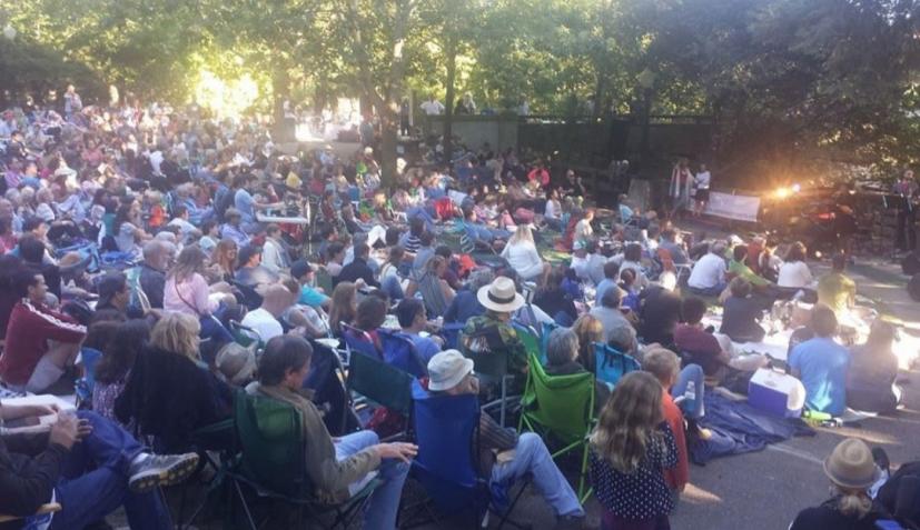 Beatles in the Park crowd in Creek Park San Anselmo