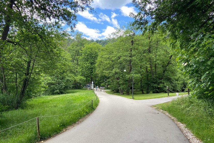 Walking path at Lake Bled