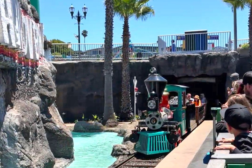 Santa Cruz Beach Boardwalk Cave Train Ride