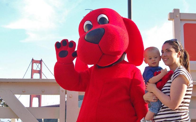 Clifford at the Bay Area Discovery Museum