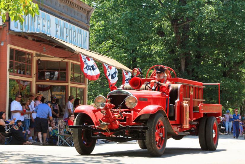 4th of July parade at Columbia State Historic Park