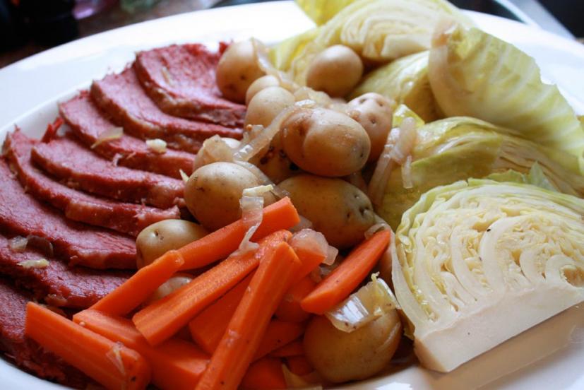 slow-cooker corned beef and cabbage