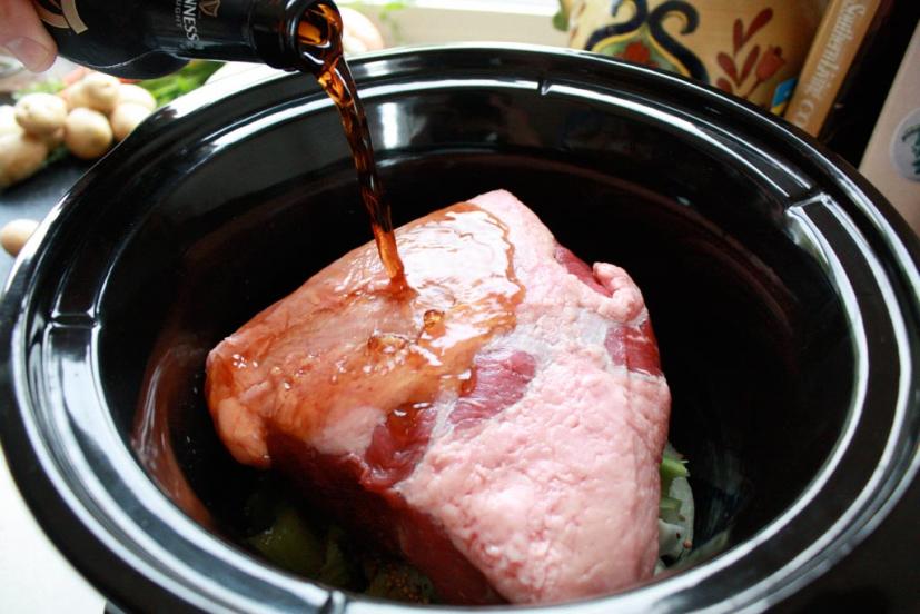 slow-cooker corned beef and cabbage