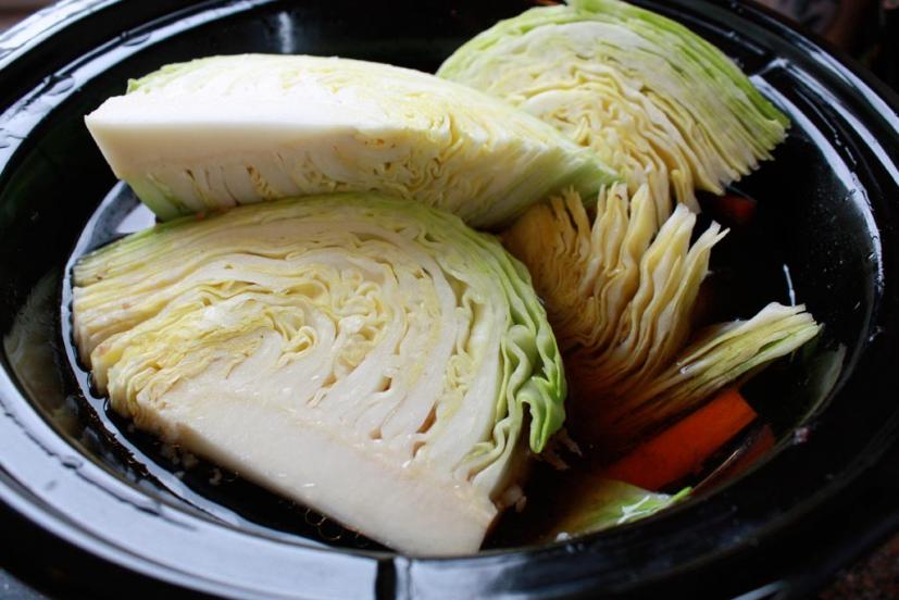 slow-cooker corned beef and cabbage