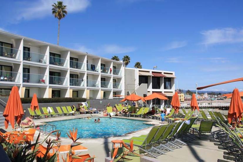 Beach To Boardwalk A Family Getaway Santa Cruz Marin Mommies The Dream Inn Is A Retro Chic Hotel Located Right On Cowell S Beach Stone Throw From Fun At Santa Cruz Boardwalk