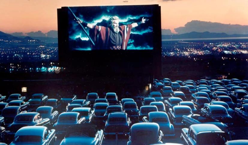 vintage drive-in movie