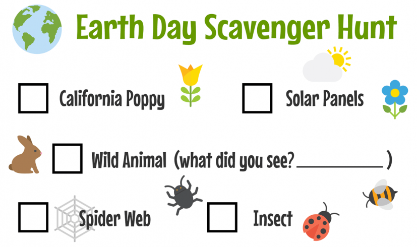 Earth Day scavenger hunt