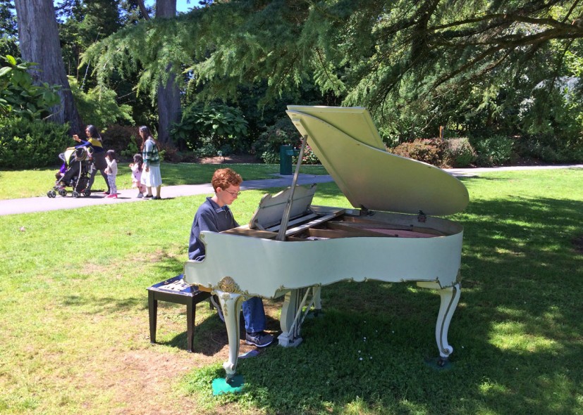 Flower Piano in the SF Botanical Garden Golden Gate Park