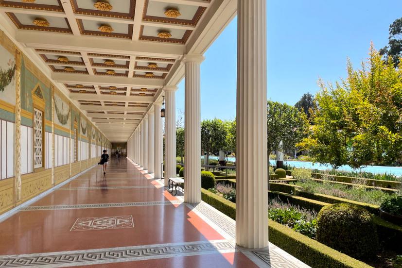 Getty Villa peristyle and garden