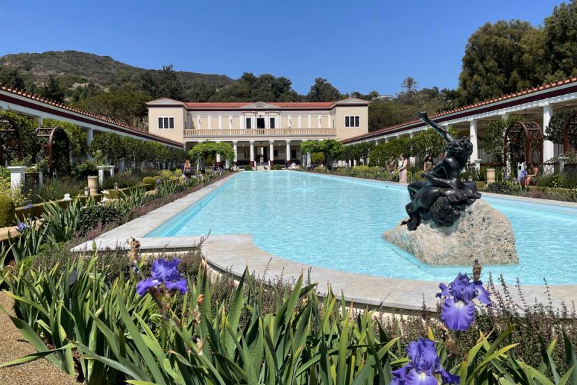 Getty Villa and pool view