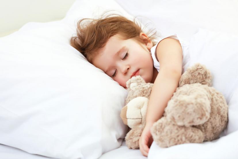 Toddler girl sleeping