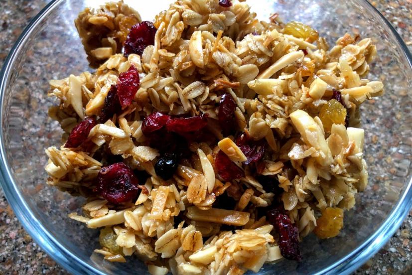 Granola in bowl