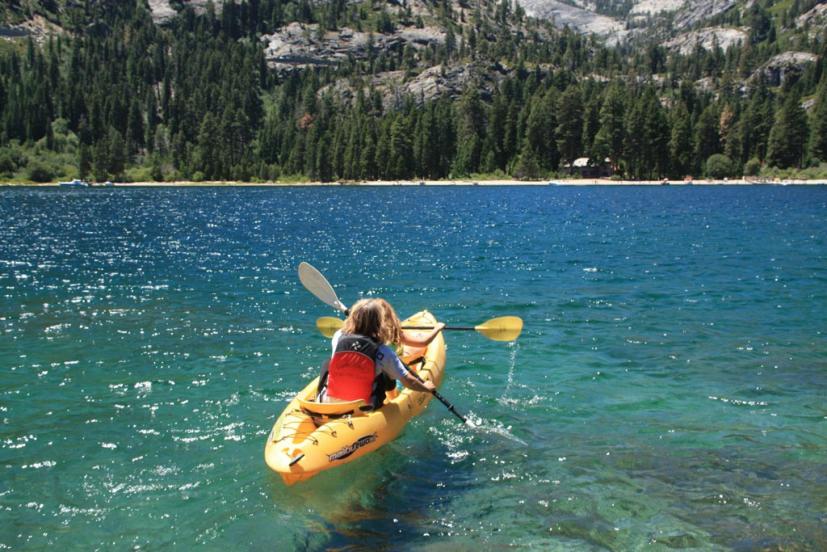 Kayaking in Lake Tahoe