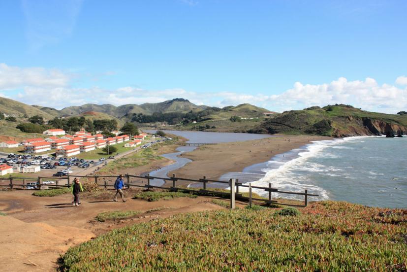 Marin Headlands view of Rodeo Beach